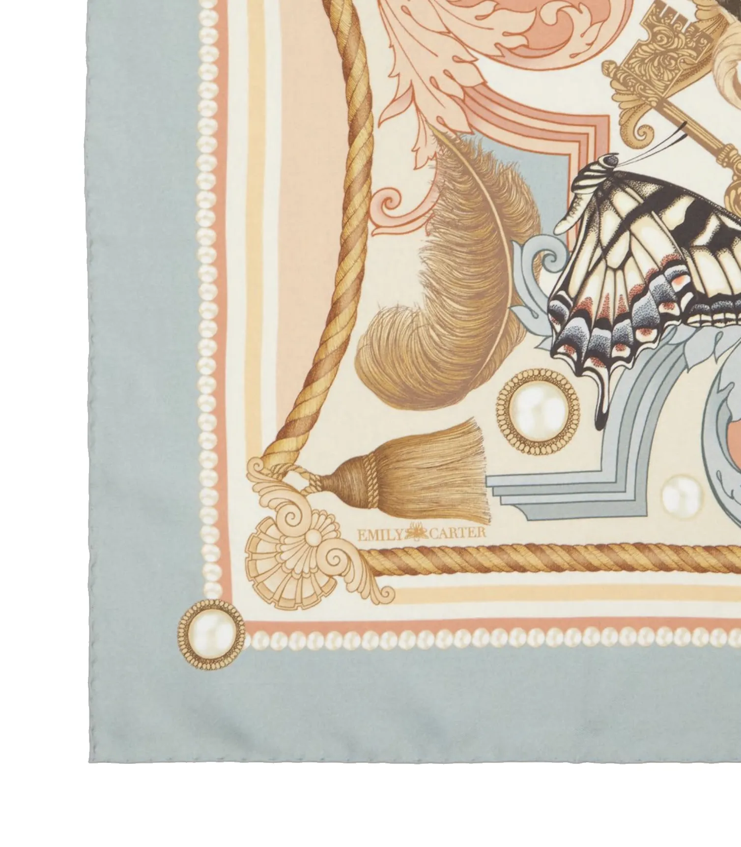 The Baroque Butterfly Silk Scarf | 65x65cm [Preorder]