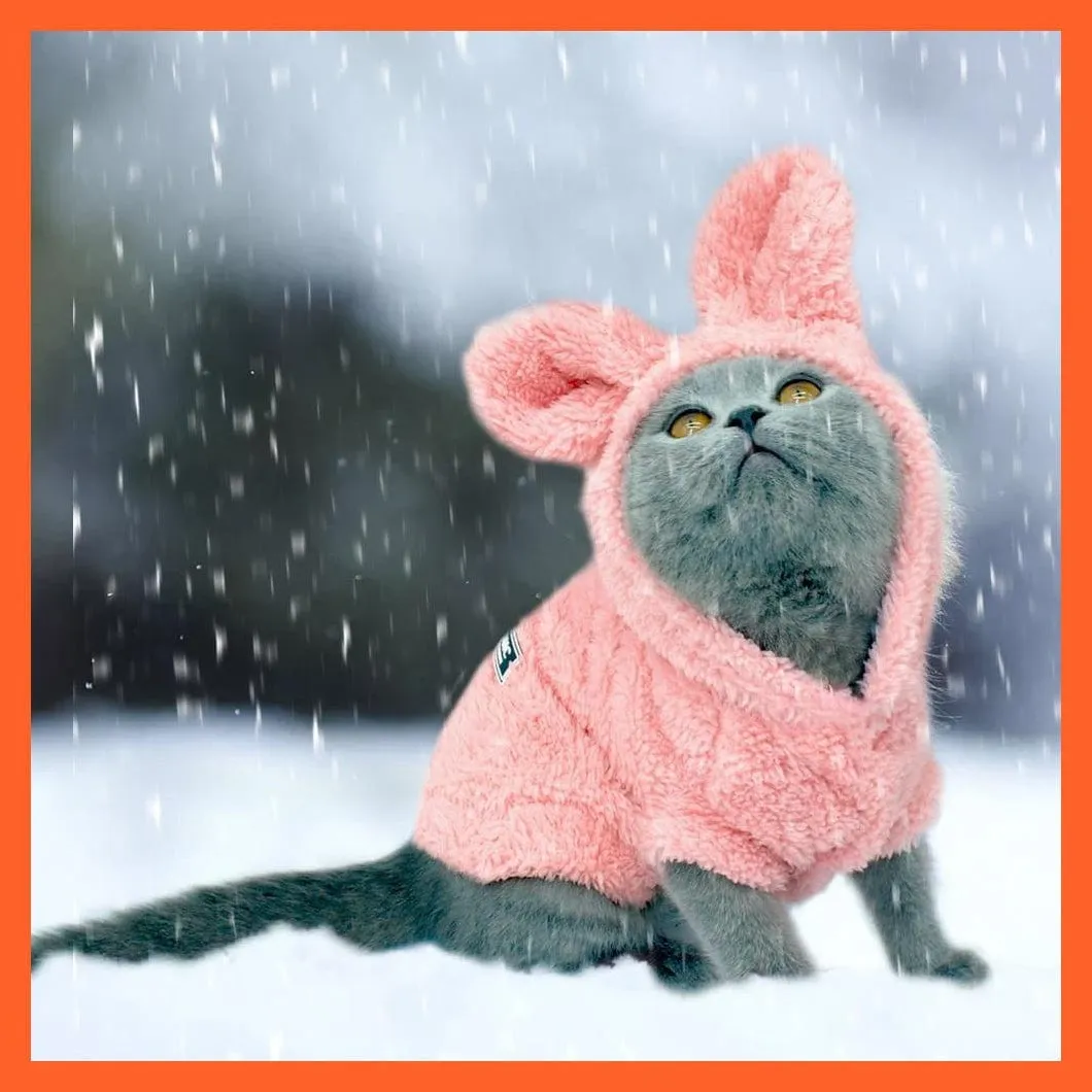 Warm Clothes For Cats And Small Dogs | Fleece Clothes For Pets