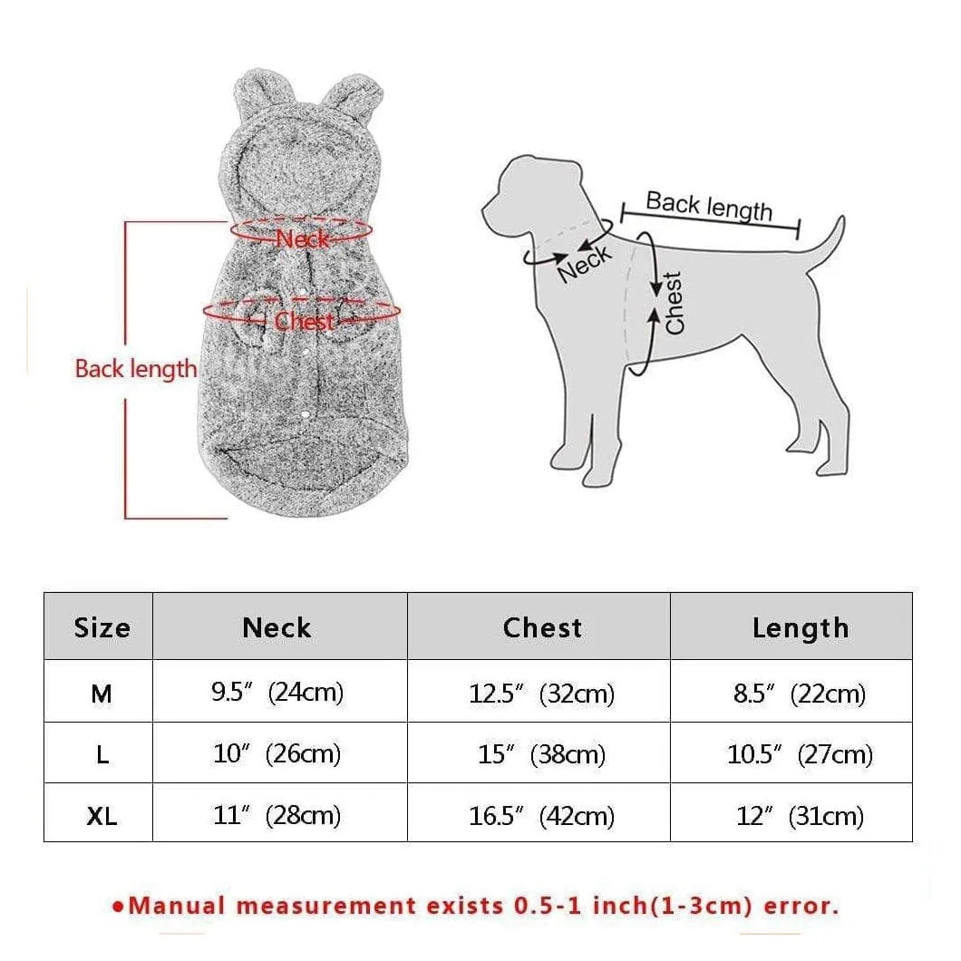 Warm Clothes For Cats And Small Dogs | Fleece Clothes For Pets