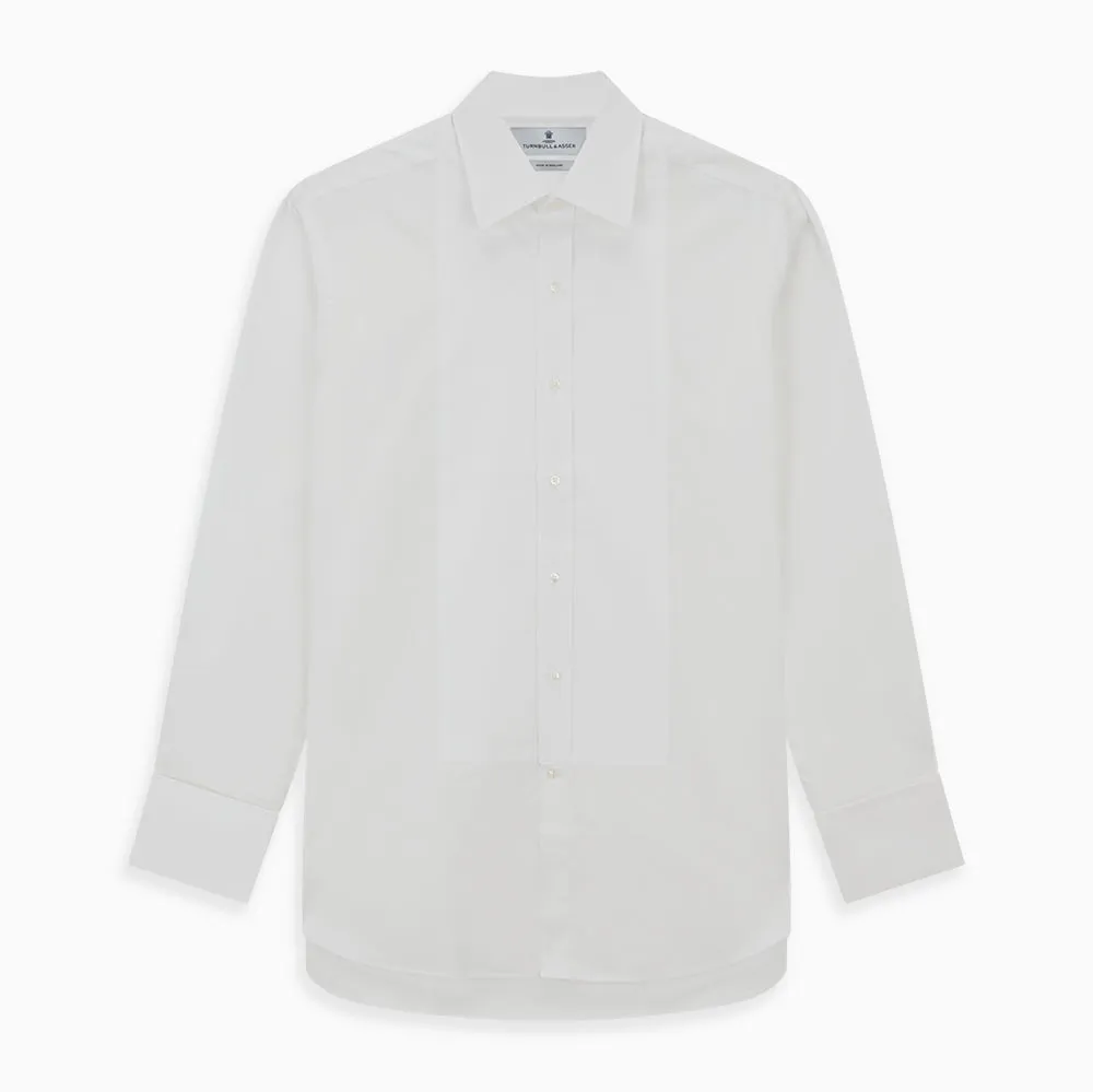 White Marcella Dress Shirt with T&A Collar and Double Cuffs