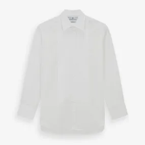 White Marcella Dress Shirt with T&A Collar and Double Cuffs