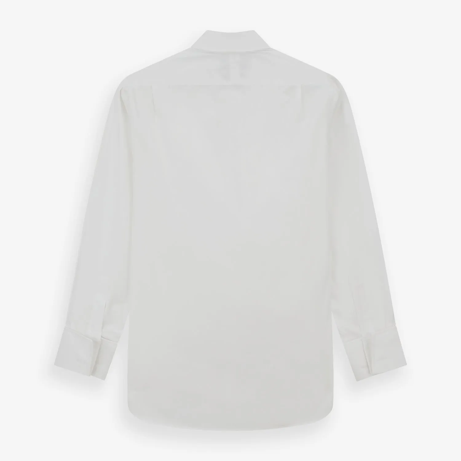 White Marcella Dress Shirt with T&A Collar and Double Cuffs