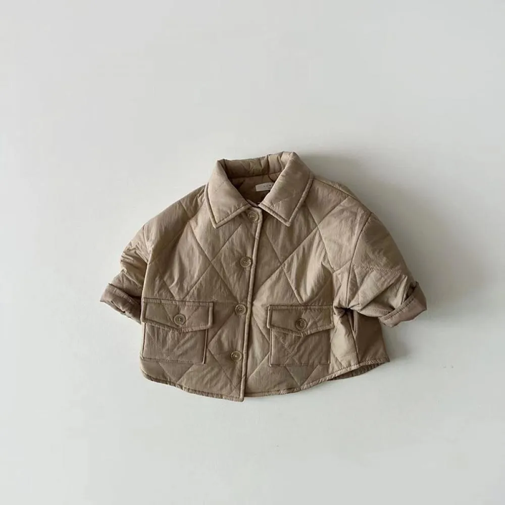 Winter Boys And Girls Solid Color Coat Wholesale Baby Clothes