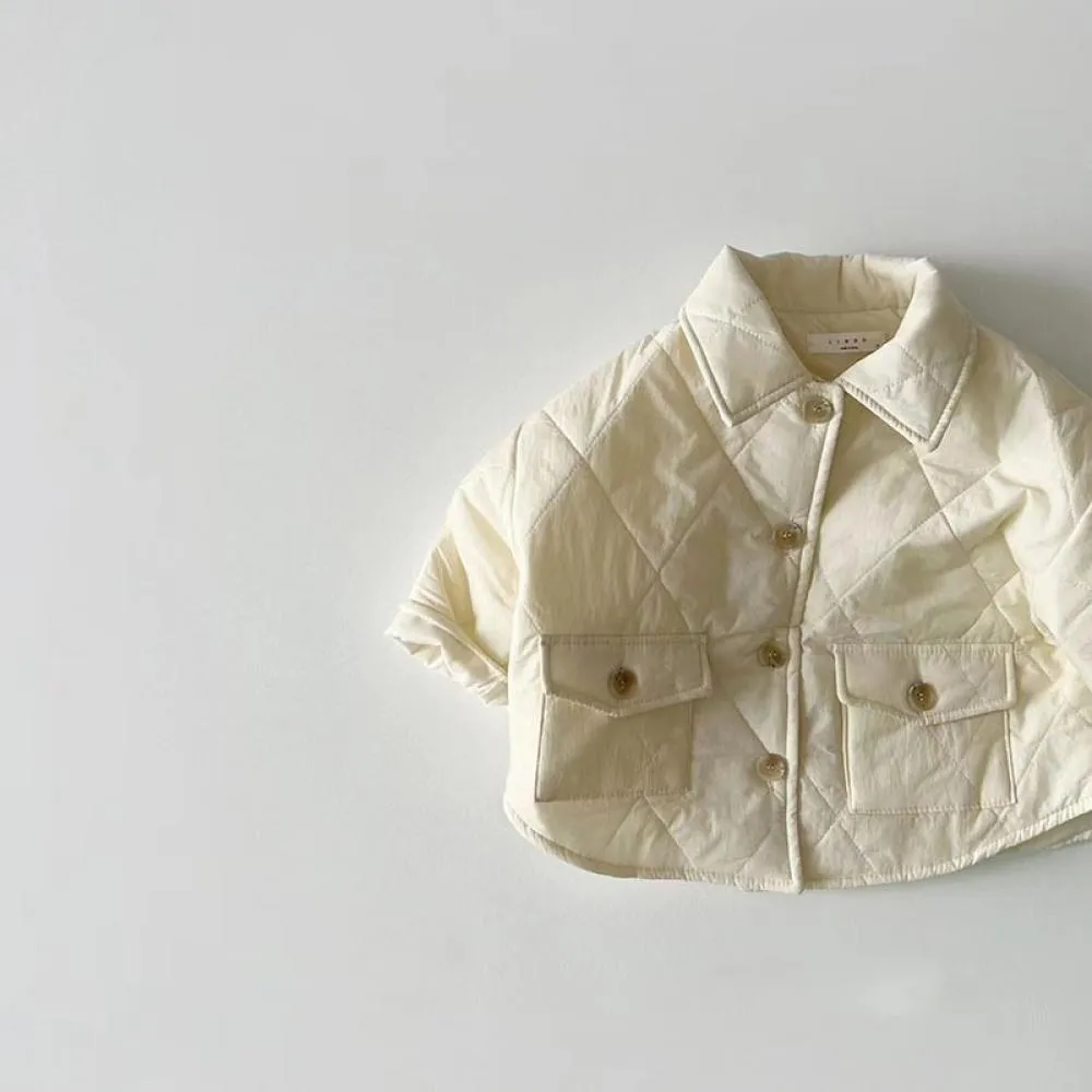 Winter Boys And Girls Solid Color Coat Wholesale Baby Clothes