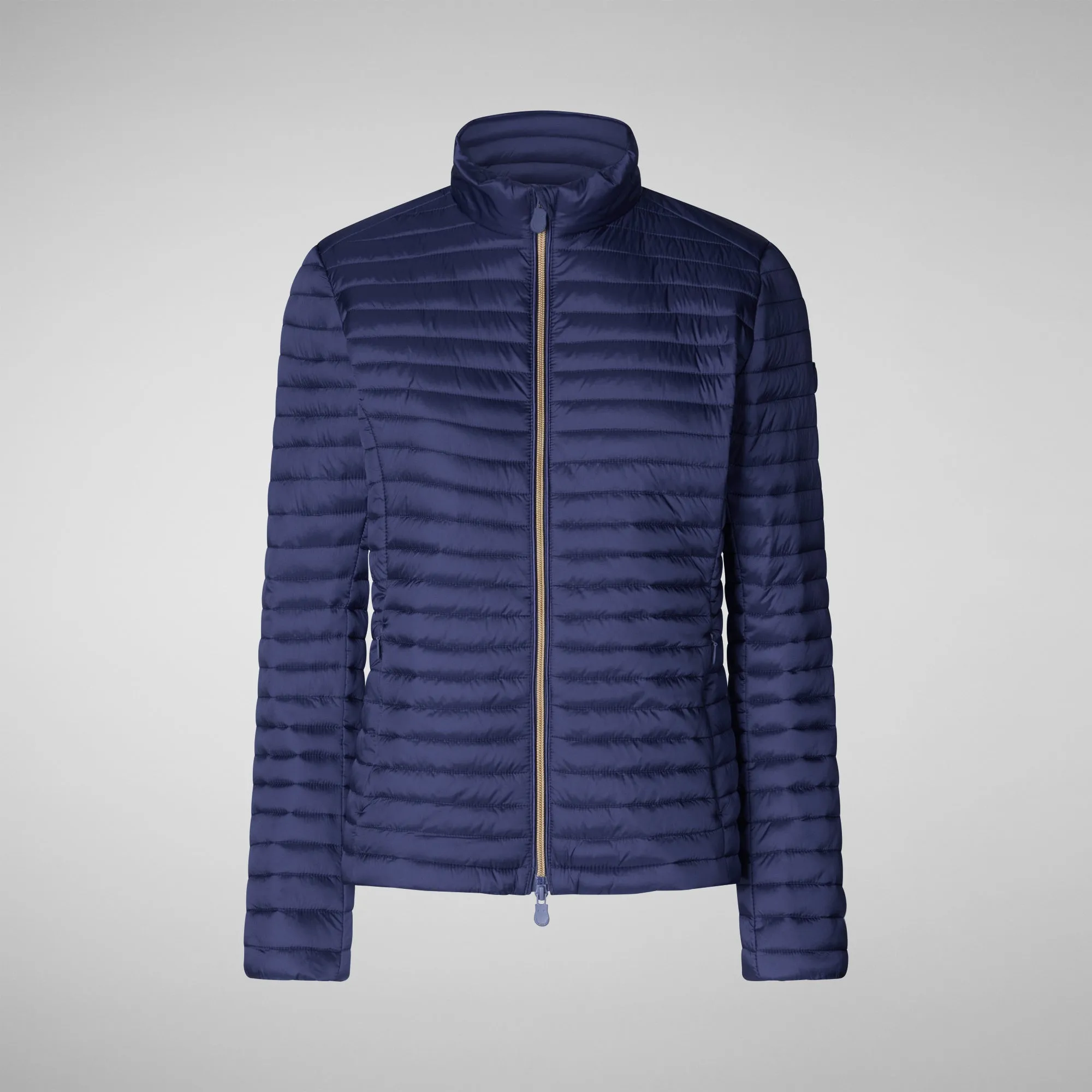 Woman's animal free puffer jacket andreina in navy blue