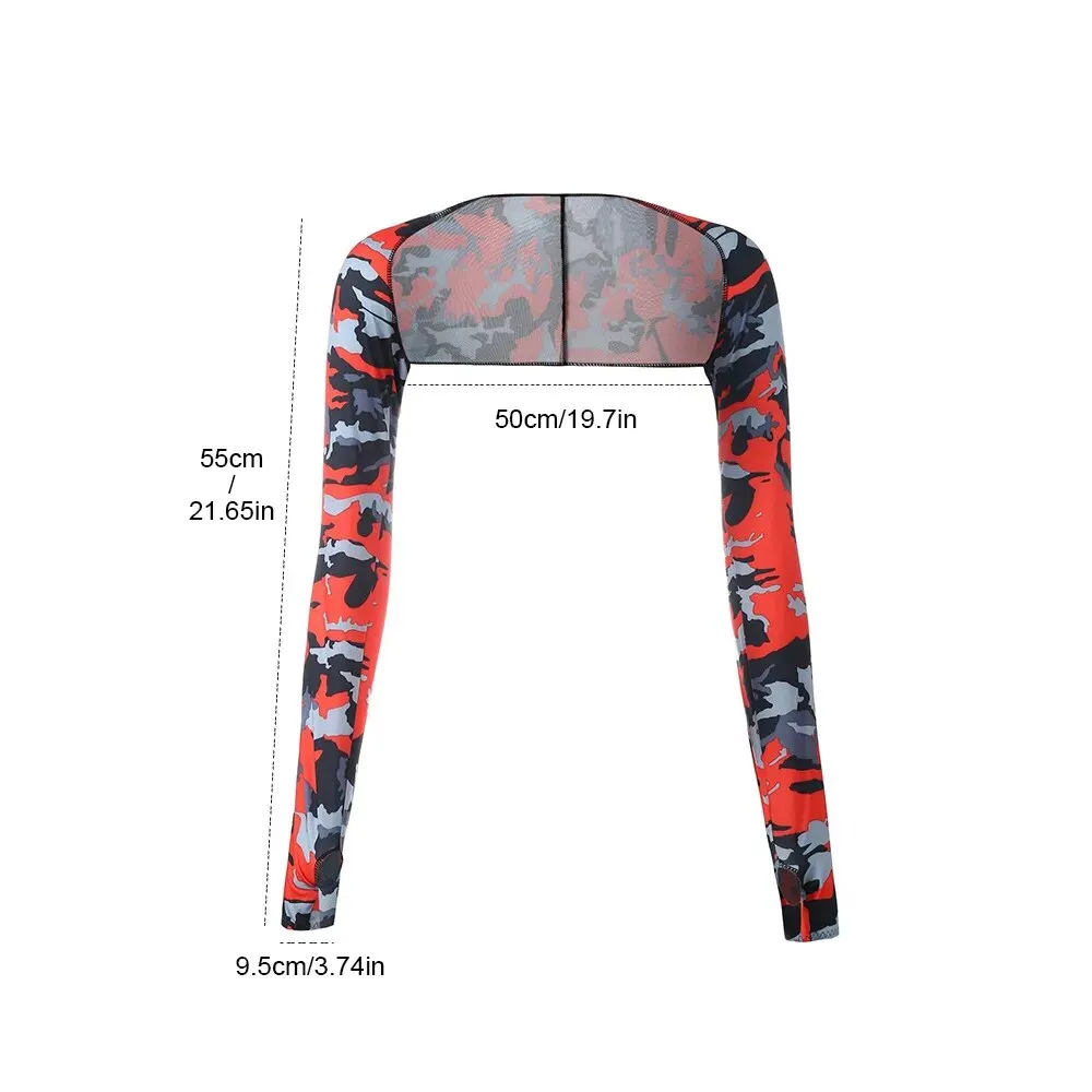Women Thumbhole Long Sleeve Bolero Shrug Solid Color Open Front Cropped Cardigan Top Slim Fit Sunscreen Jacket
