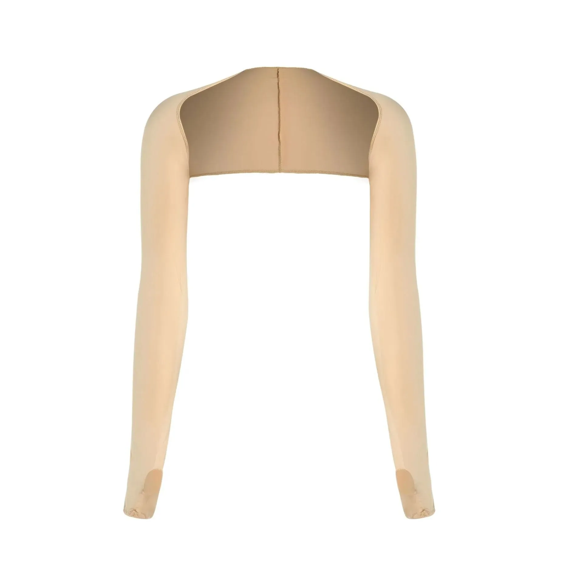 Women Thumbhole Long Sleeve Bolero Shrug Solid Color Open Front Cropped Cardigan Top Slim Fit Sunscreen Jacket